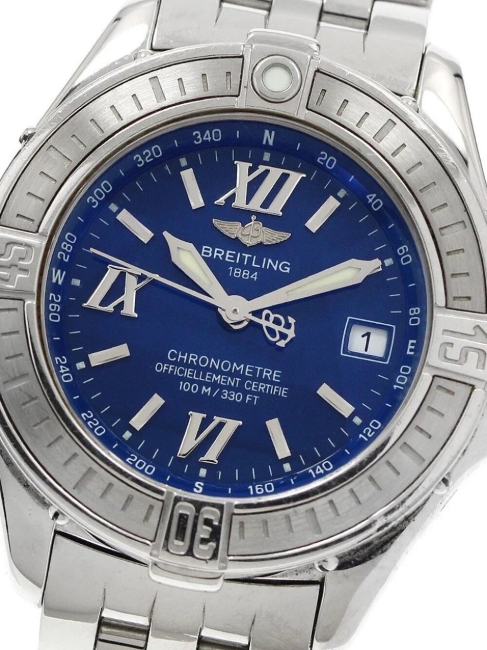 BREITLING Cockpit lady A71365 Date blue Dial Quartz Ladies Watch_949050